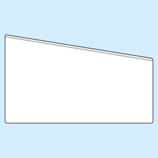 Rechtecktaschen, selbstklebend 217 x 130/95 mm  | Breitseite  | ohne Füllhöhe  | PP 
