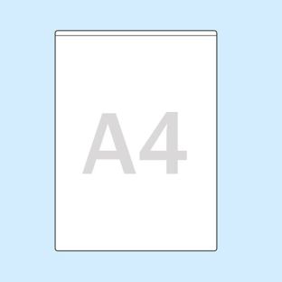 Rechtecktaschen, selbstklebend A4  | Schmalseite  | ohne Füllhöhe  | PP 