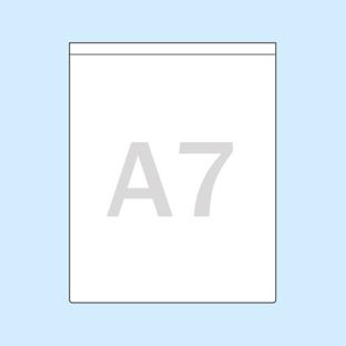 Rechtecktaschen, selbstklebend A7  | Schmalseite  | ohne Füllhöhe  | PP 