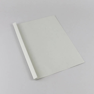 Thermobindemappe A4, Lederkarton, 60 Blatt, grau | 6 mm | 250 g/m²