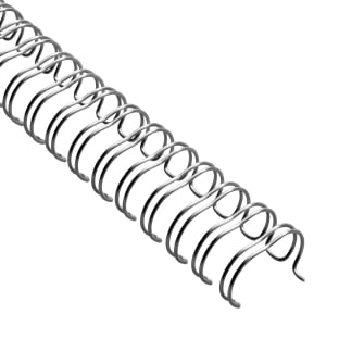 Drahtbinderücken 3:1, DIN A4, 11,0 mm (7/16") | silber