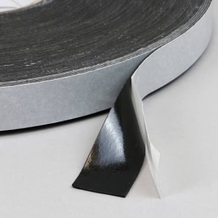 Doppelseitiges PE-Schaumklebeband, schwarz, 1 mm dick, stark haftend, EL100-02 