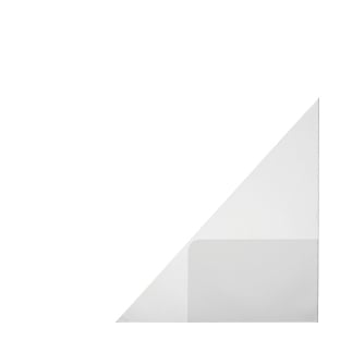 Dreiecktaschen mit Visitenkartentasche, selbstklebend, PP-Folie, transparent 150 x 150 mm – rechts