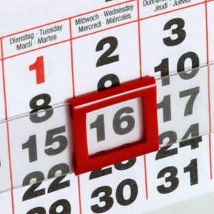 Datumsweiser für Tischkalender, Blockausführung, 8 x 10 mm, für 95 mm Kalenderbreite 