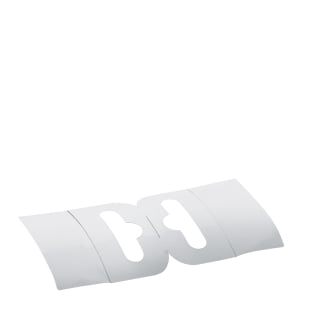 Eurolochaufhänger, 50 x 50 mm, flexibel, zwei Klebeflächen (Rolle mit 500 Stück) 