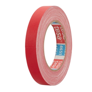 tesa 4651, Premium Gewebeband kunststoffbeschichtet 19 mm | rot