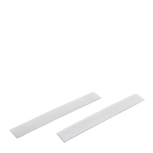 Klettband doppelseitig, Rolle mit 25 m 20 mm | weiß