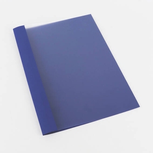 Ösenmappe A4, Leinenkarton, 25 Blatt,  blau | 2 mm