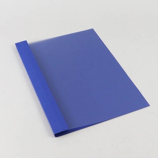 Ösenmappe A4, Leinenkarton, 80 Blatt, blau | 8 mm