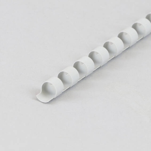 Plastikbinderücken A4, rund 8 mm | grau