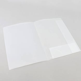 Angebotsmappe A4, mit Sichttasche und CD-Fach, Abheftösen, PP-Folie, matt transparent 