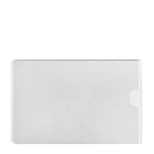 Visitenkartentaschen, selbstklebend, PP-Folie 60 x 95 mm | Daumenaussparung an der offenen Schmalseite