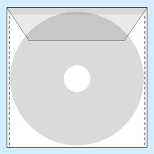 CD-Schutzhüllen mit Klappe 