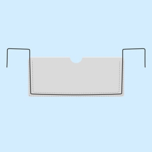 Drahtbügeltaschen für Kleinladungsträger, 240 x 90 mm, Breitseite offen 
