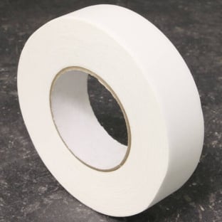 Gewebeband einseitig klebend, Fälzelband weiß | 25 mm