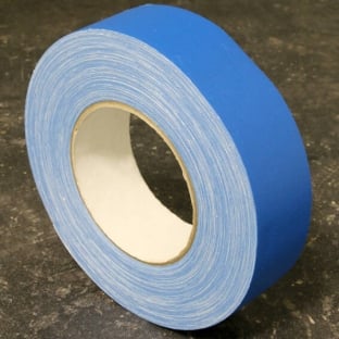 Gewebeband einseitig klebend, Fälzelband blau | 30 mm