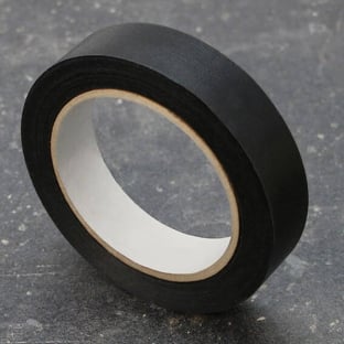 Best Price Fälzelband, Spezialpapier, Leinenstruktur schwarz | 25 mm