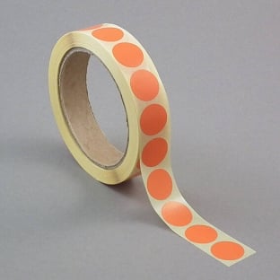 Markierungspunkte aus Papier orange | 30 mm