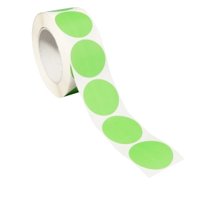 Markierungspunkte aus Papier hellgrün | 40 mm