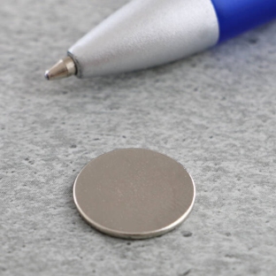 Scheibenmagnete aus Neodym, 15 mm x 1 mm, N35 