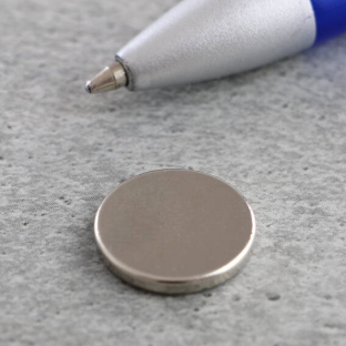 Scheibenmagnete aus Neodym, 15 mm x 2 mm, N35 