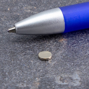 Scheibenmagnete aus Neodym, 5 mm x 1 mm, N45 