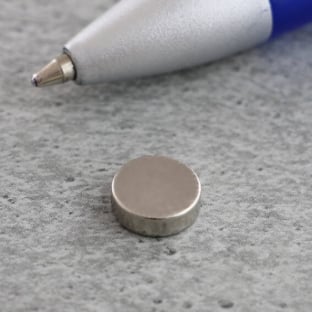 Scheibenmagnete aus Neodym, 8 mm x 2,5 mm, 33H 