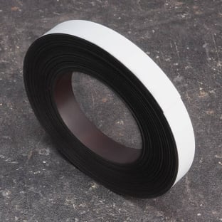 Magnetband farbig 20 mm | weiß