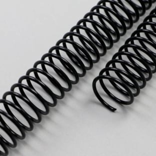 Spiralbinderücken, Plastikspiralen, DIN A4, 4:1 Teilung 14 mm | schwarz