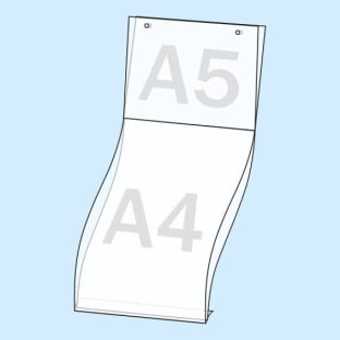 Plakattaschen, Hart-PVC DIN A4 Hochformat und DIN A5 Querformat