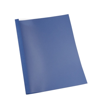 Thermobindemappe A4, Lederkarton, 40 Blatt, dunkelblau | 4 mm  | 230 g/m²