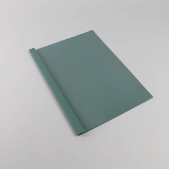 Thermobindemappe A4, Lederkarton, 30 Blatt, dunkelgrün | 6 mm | 250 g/m²