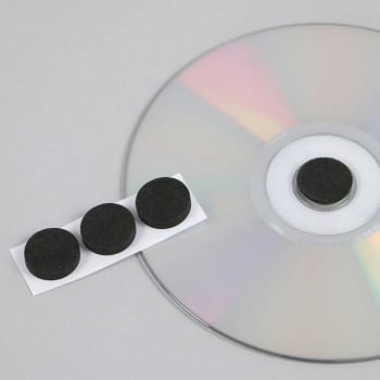 CD-Schaumstoffpunkte, schwarz 