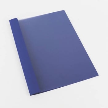 Ösenmappe A4, Leinenkarton, 10 Blatt, blau | 1 mm