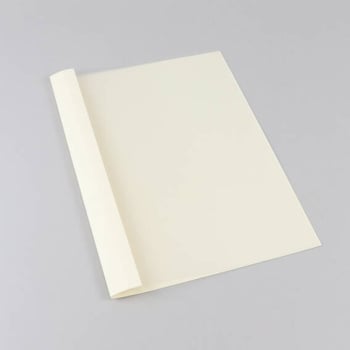 Ösenmappe A4, Leinenkarton, 10 Blatt, perlweiß | 1 mm