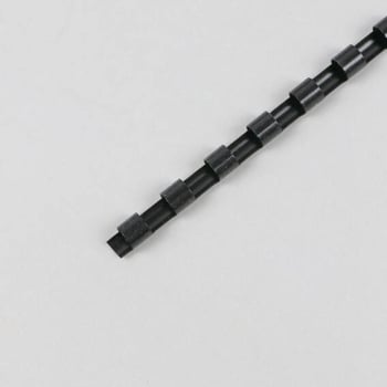 Plastikbinderücken A4, rund 6 mm | schwarz