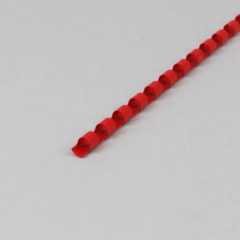 Plastikbinderücken A4, rund 6 mm | rot
