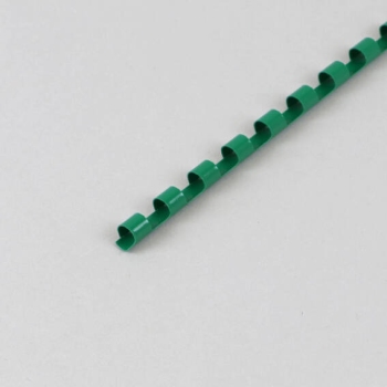 Plastikbinderücken A4, rund, 6 mm | grün