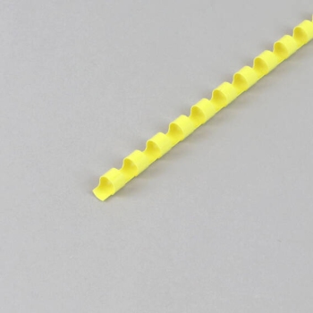 Plastikbinderücken A4, rund, 6 mm | gelb
