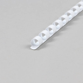 Plastikbinderücken A4, rund, 8 mm | weiß