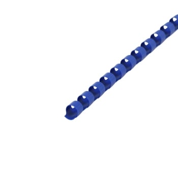 Plastikbinderücken A4, rund 8 mm | blau