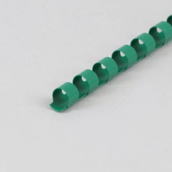 Plastikbinderücken A4, rund, 8 mm | grün