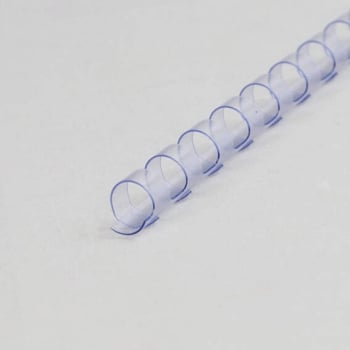 Plastikbinderücken A4, rund 10 mm | transparent