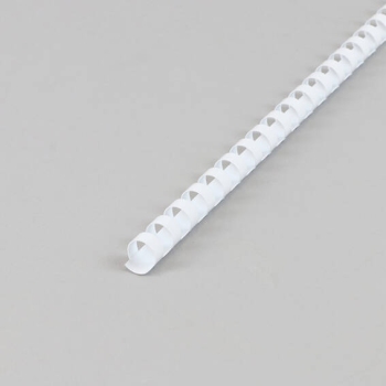 Plastikbinderücken A4, rund 12 mm | weiß