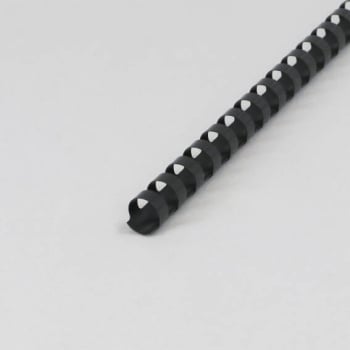 Plastikbinderücken A4, rund, 14 mm | schwarz