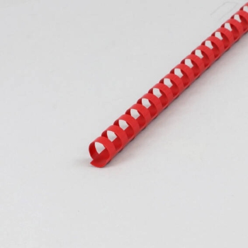 Plastikbinderücken A4, rund, 14 mm | rot
