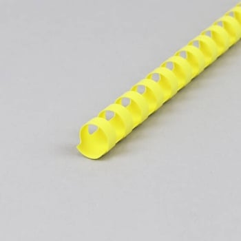 Plastikbinderücken A4, rund, 16 mm | gelb