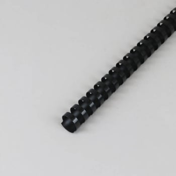 Plastikbinderücken A4, oval 22 mm | schwarz
