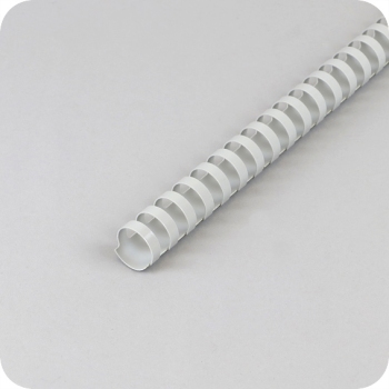 Plastikbinderücken A4, oval 22 mm | grau