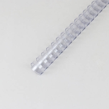 Plastikbinderücken A4, oval 25 mm | transparent
